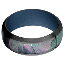 Load image into Gallery viewer, Zirconium + Polish , Satin Finish + Polar Blue