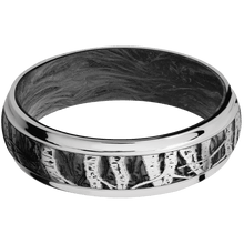 Load image into Gallery viewer, Cobalt Chrome + Satin , Polish Finish + Forged Carbon Fiber