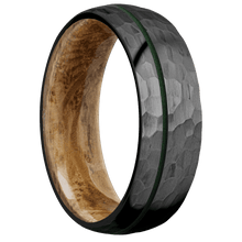 Load image into Gallery viewer, Zirconium + Hammer , Hammer Finish + Whiskey Barrel
