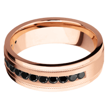 Load image into Gallery viewer, 18K Rose Gold + Satin , Polish Finish