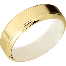 Load image into Gallery viewer, 14K Yellow Gold + Satin , Polish Finish + Freshwater Mother of Pearl