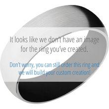 Load image into Gallery viewer, 14K White Gold + Satin Finish + Black