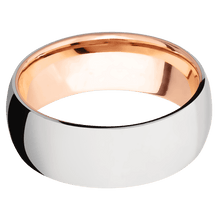 Load image into Gallery viewer, 14K White Gold + Polish Finish + 14K Rose Gold