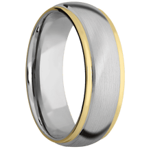 Load image into Gallery viewer, 14K White Gold + Satin , Polish Finish