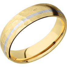 Load image into Gallery viewer, 14K Yellow Gold + Hammer , Hammer Finish