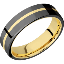 Load image into Gallery viewer, Zirconium + Polish Finish + 14K Yellow Gold