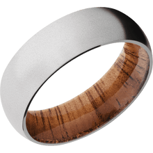 Load image into Gallery viewer, 14K White Gold + Bead Finish + Koa