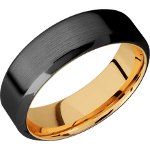 Load image into Gallery viewer, Zirconium + Satin , Polish Finish + 14K Yellow Gold