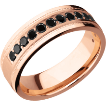 Load image into Gallery viewer, 18K Rose Gold + Satin , Polish Finish