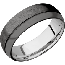 Load image into Gallery viewer, Tantalum Noir + Distressed , Sand Finish + Palladium Silver