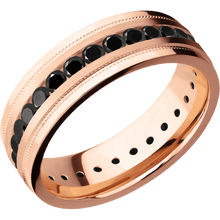 Load image into Gallery viewer, 18K Rose Gold + Satin , Polish Finish