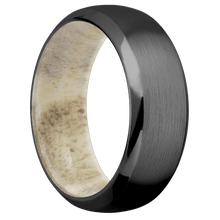 Load image into Gallery viewer, Zirconium + Satin , Polish Finish + Antler