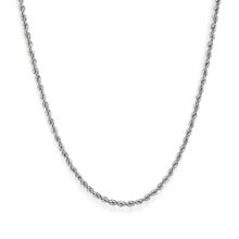 Load image into Gallery viewer, Diamond Cut Rope Chain Necklace - 3mm