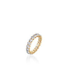 Load image into Gallery viewer, 3-Carat Oval Natural Diamond Eternity Band