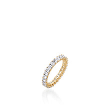 Load image into Gallery viewer, 2.5-Carat Emerald-Cut Natural Diamond Eternity Band