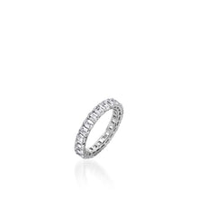 Load image into Gallery viewer, 3.5-Carat Emerald-Cut Natural Diamond Eternity Band