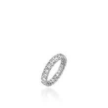 Load image into Gallery viewer, 4.5-Carat Emerald-Cut Natural Diamond Eternity Band