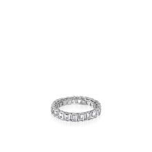 Load image into Gallery viewer, 4.5-Carat Emerald-Cut Natural Diamond Eternity Band