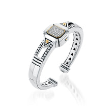 Load image into Gallery viewer, Sahara Pave Diamond Hinged Cuff Bracelet