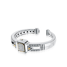 Load image into Gallery viewer, Sahara Pave Diamond Hinged Cuff Bracelet
