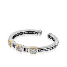 Load image into Gallery viewer, Sahara Pave Diamond Stack Cuff Bracelet