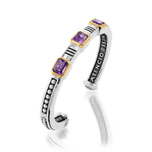 Load image into Gallery viewer, Sahara Gemstone Stack Cuff Bracelet