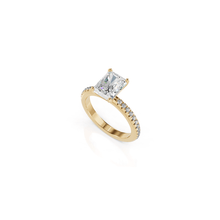 Load image into Gallery viewer, Essence Emerald Cut Engagement Ring
