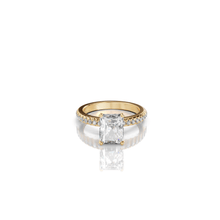 Load image into Gallery viewer, Essence Emerald Cut Engagement Ring