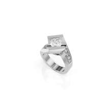 Load image into Gallery viewer, Intrigue Round Engagement Ring