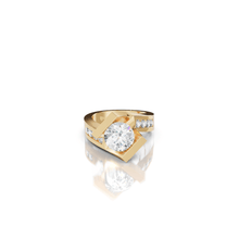 Load image into Gallery viewer, Intrigue Round Engagement Ring