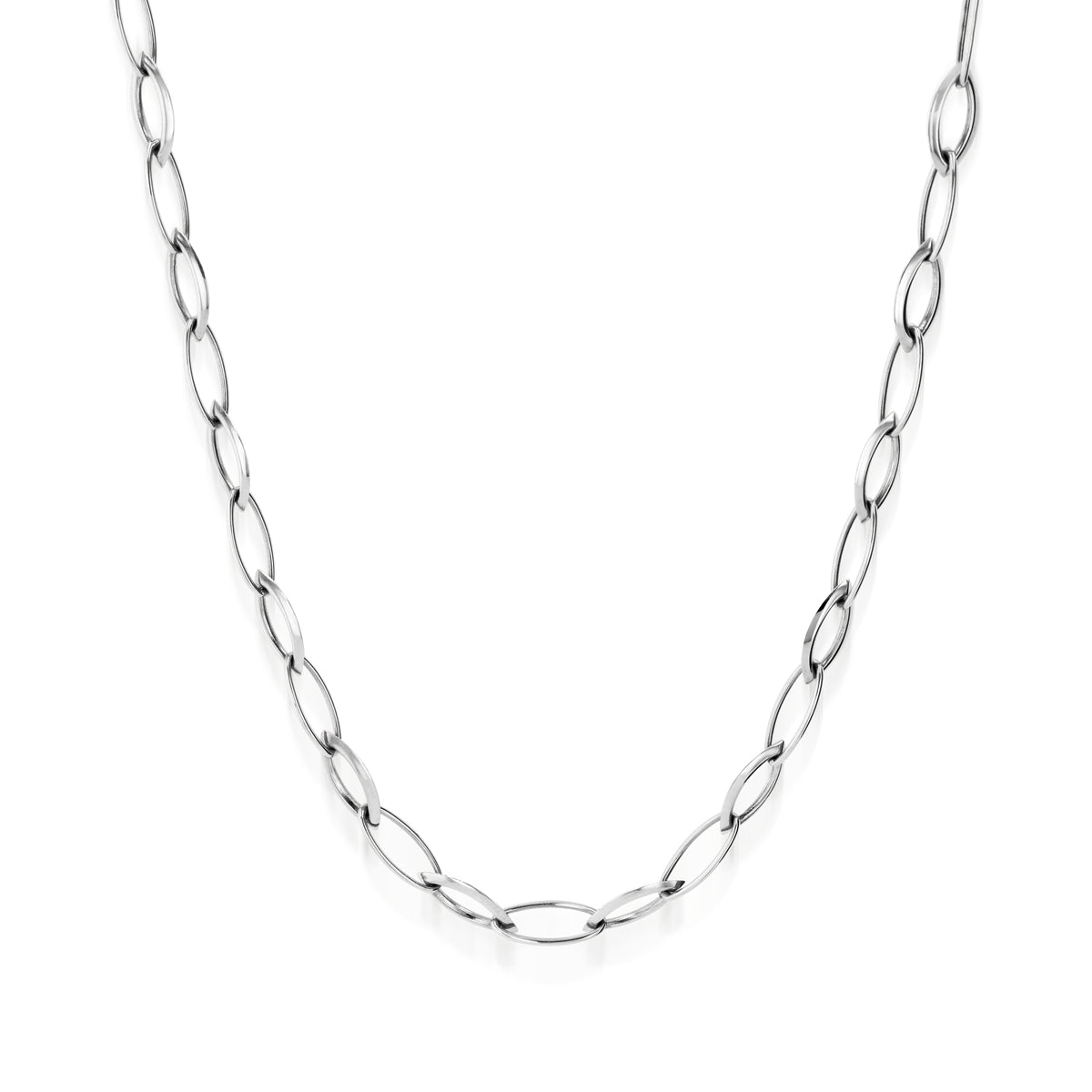 Navette Link Chain Necklace – John Atencio