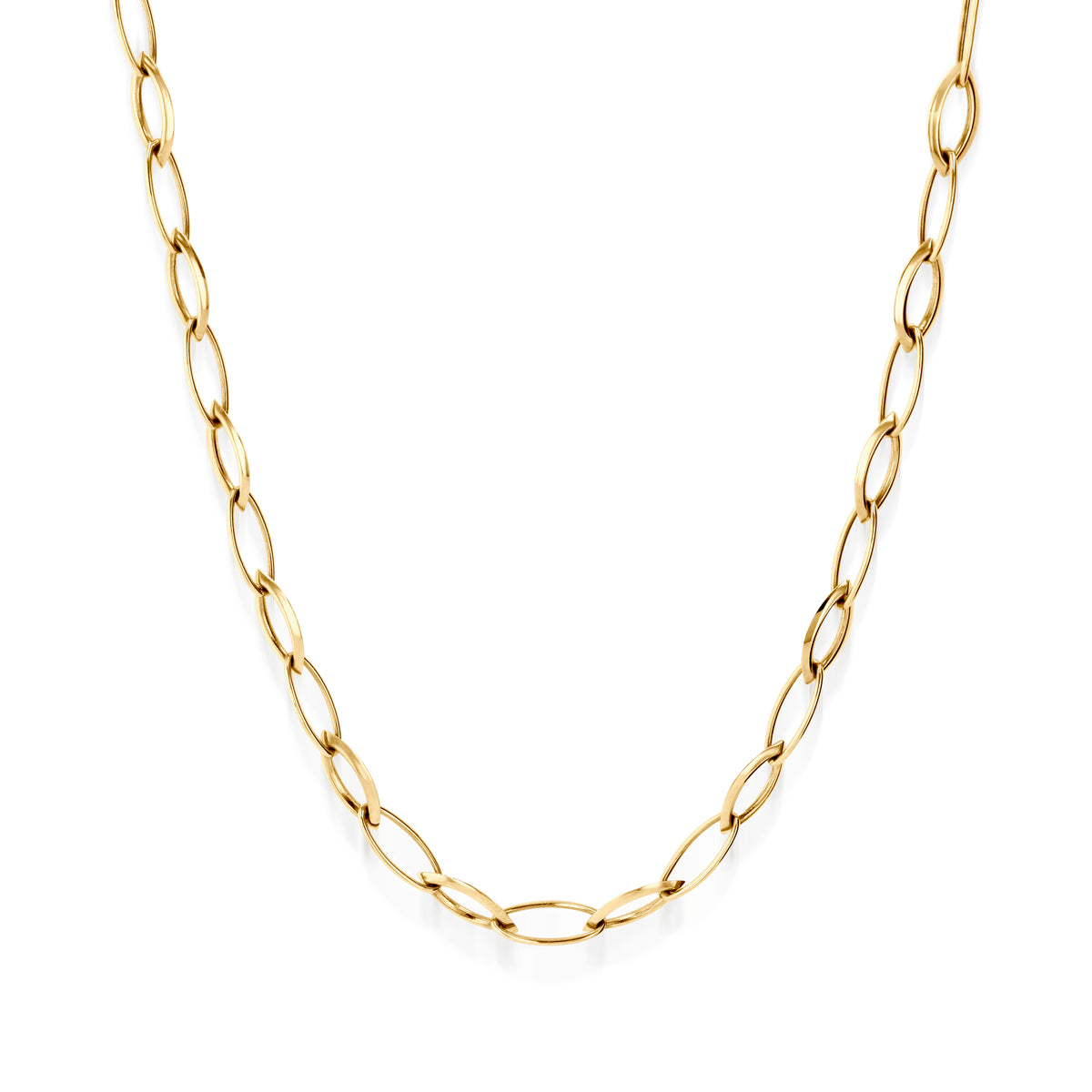 Navette Link Chain Necklace – John Atencio