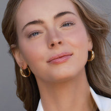 Load image into Gallery viewer, Bellagio Pave Diamond Hoop Earrings