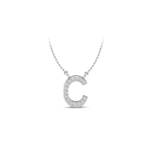 Load image into Gallery viewer, Large Lab Diamond Initial Pendants