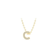 Load image into Gallery viewer, Small Lab Diamond Initial Pendants