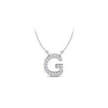 Load image into Gallery viewer, Large Lab Diamond Initial Pendants
