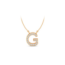 Load image into Gallery viewer, Large Lab Diamond Initial Pendants