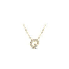 Load image into Gallery viewer, Small Lab Diamond Initial Pendants