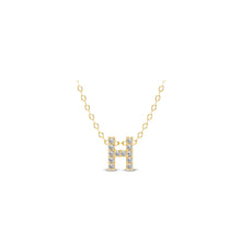 Load image into Gallery viewer, Small Lab Diamond Initial Pendants