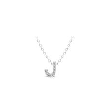 Load image into Gallery viewer, Small Lab Diamond Initial Pendants
