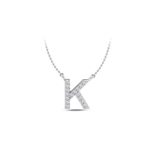 Load image into Gallery viewer, Large Lab Diamond Initial Pendants