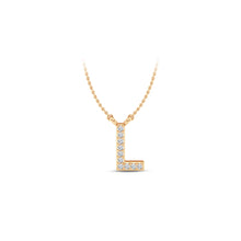 Load image into Gallery viewer, Large Lab Diamond Initial Pendants
