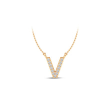 Load image into Gallery viewer, Large Lab Diamond Initial Pendants