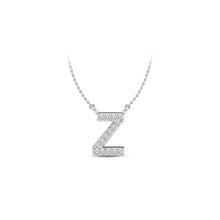 Load image into Gallery viewer, Large Lab Diamond Initial Pendants