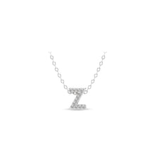 Load image into Gallery viewer, Small Lab Diamond Initial Pendants