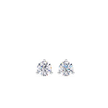 Load image into Gallery viewer, Lab Grown Diamond Three Prong Studs .25-6.00 Total Carat Weight