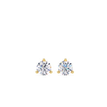 Load image into Gallery viewer, Lab Grown Diamond Three Prong Studs .25-6.00 Total Carat Weight