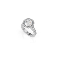 Load image into Gallery viewer, Satin Round Engagement Ring