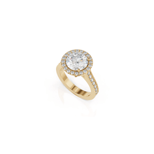 Load image into Gallery viewer, Satin Round Engagement Ring
