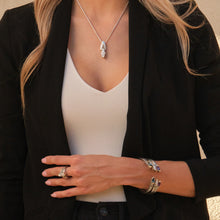 Load image into Gallery viewer, Elixir Pave Diamond Hinged Cuff Bracelet